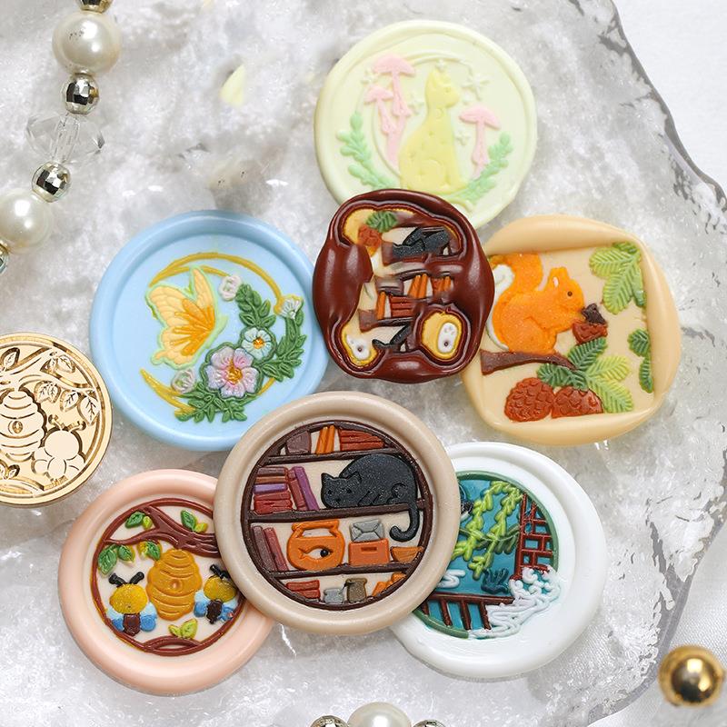 Cap segel lilin botani hewan k - Wax Seal Stamp Set ulasan dan harga