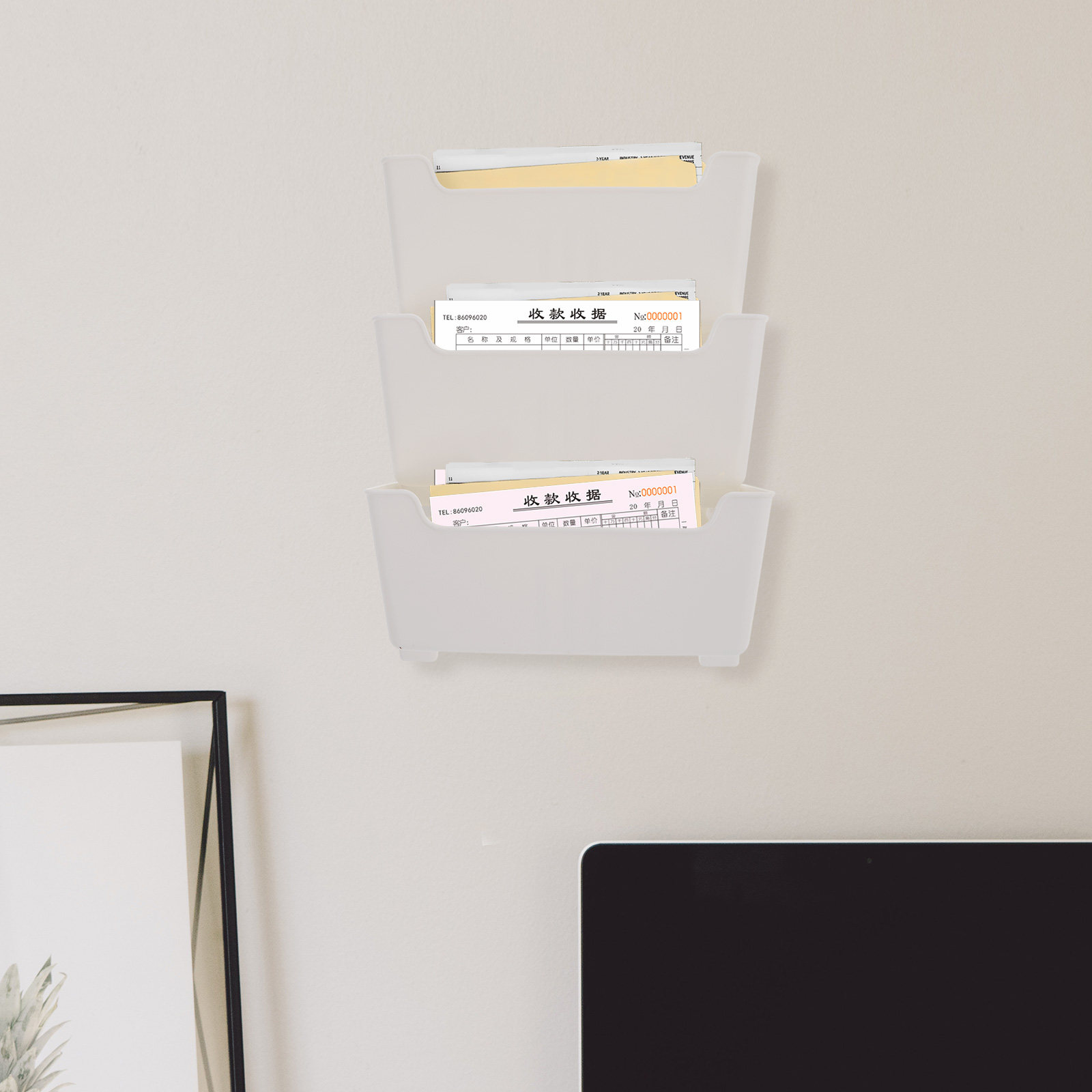 1 Set Rak Gantung Plastik untu - Magazine Holder Rack ulasan dan harga