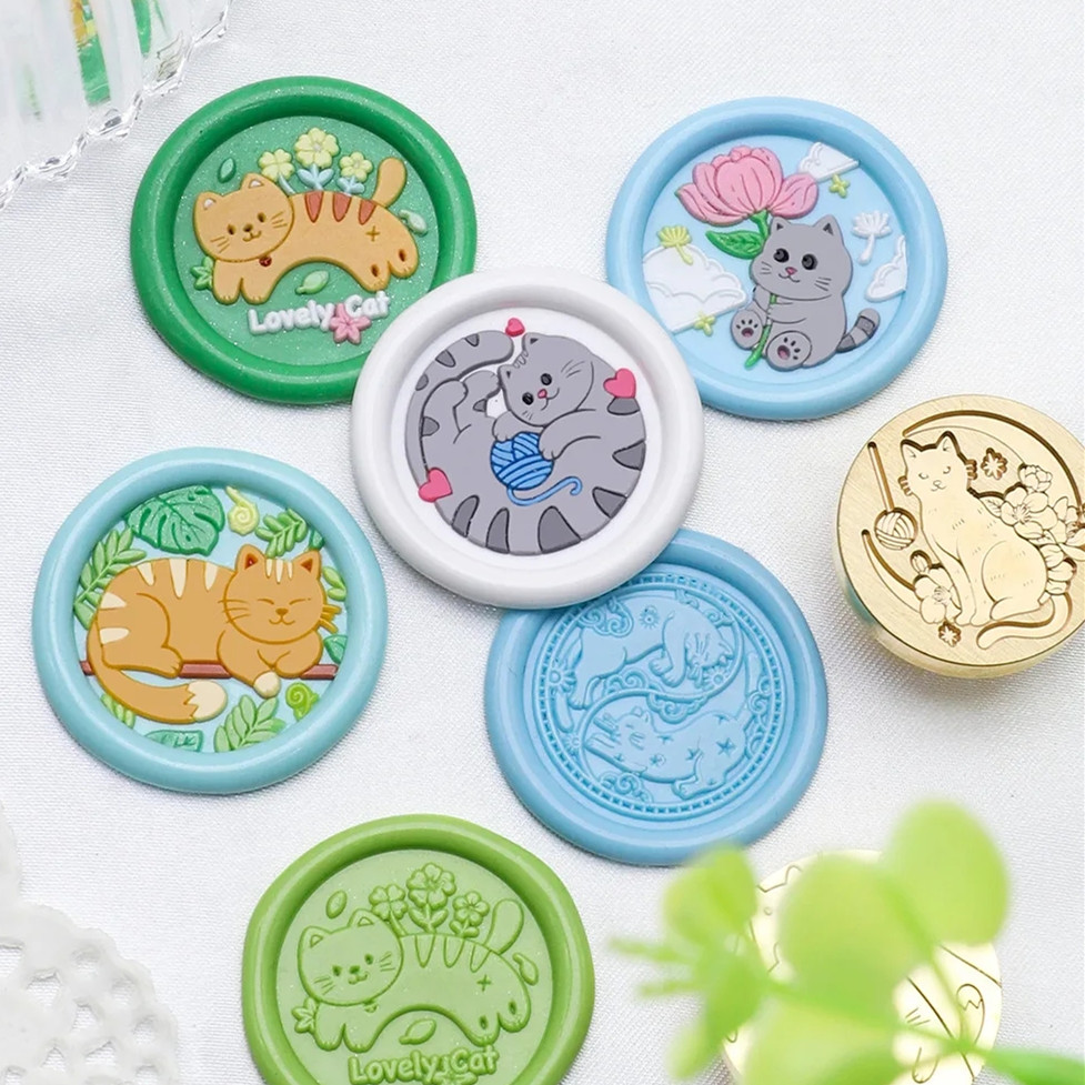 Stempel Lilin Seri Kucing 25mm - Wax Seal Stamp Set ulasan dan harga