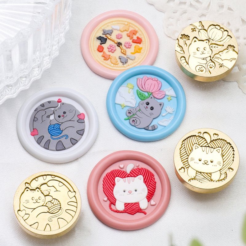 Stempel Lilin Seri Kucing 25mm - Wax Seal Stamp Set ulasan dan harga