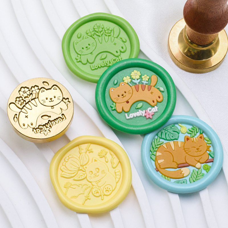 Stempel Lilin Seri Kucing 25mm - Wax Seal Stamp Set ulasan dan harga